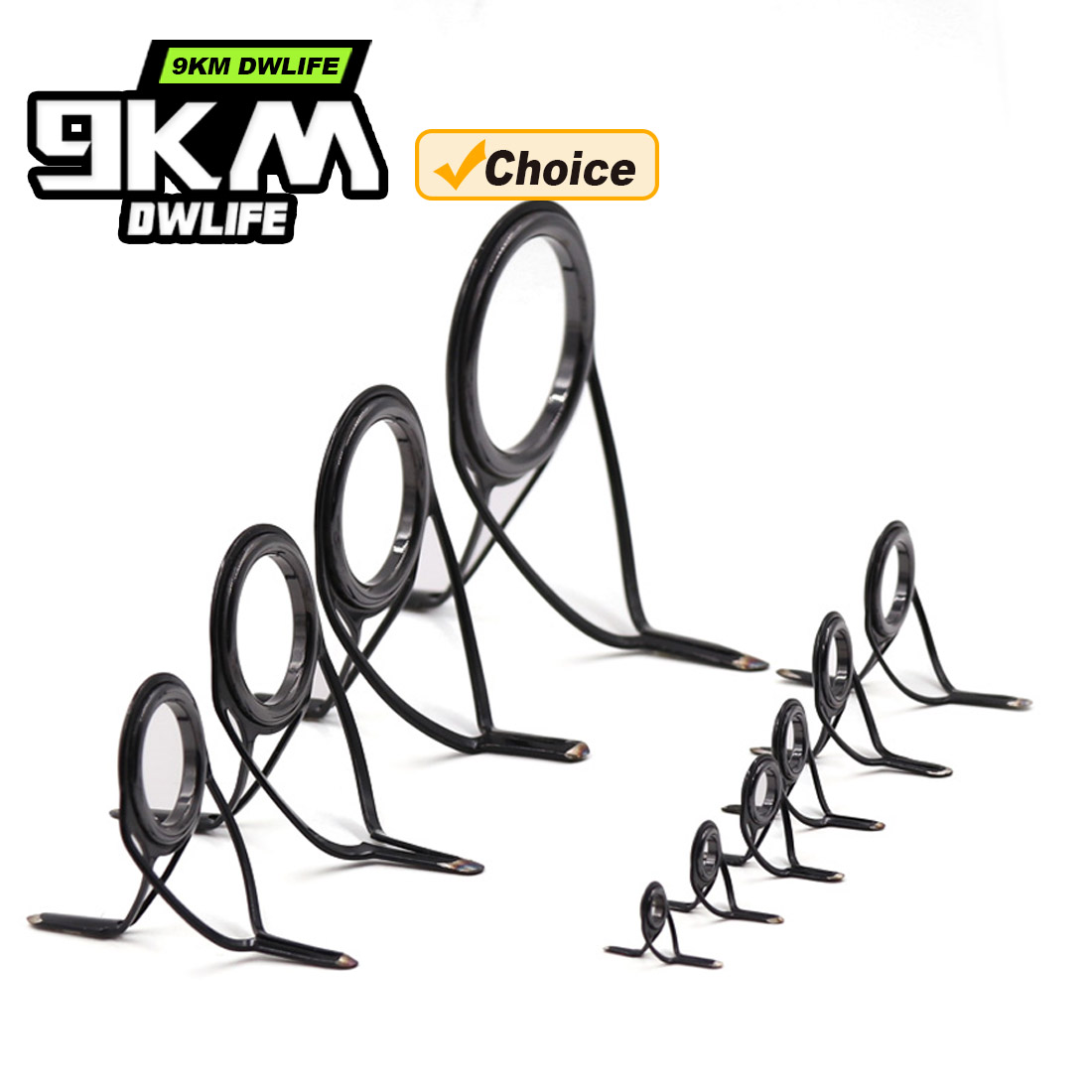 Комплект из 10 изогнутых кольц – обзор и цена Fishing Rod Guide Replacement