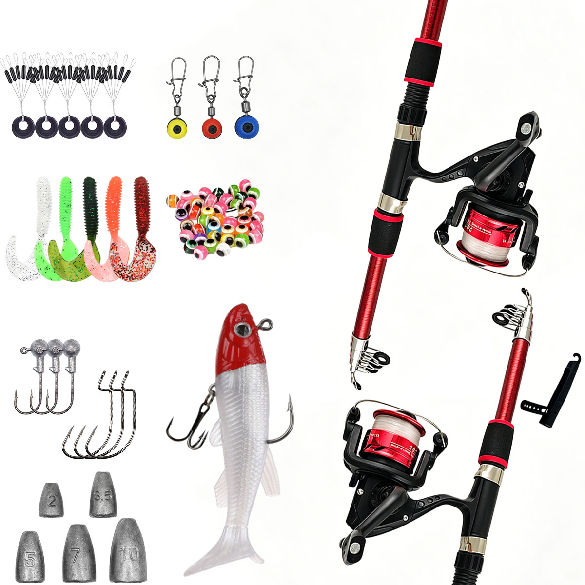 Комплект для спиннинговой рыба – обзор и цена Fishing Rod Combo
